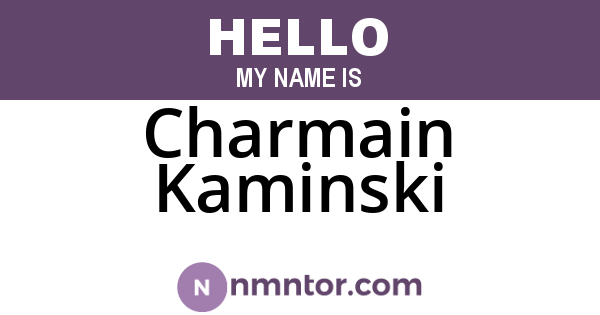 Charmain Kaminski