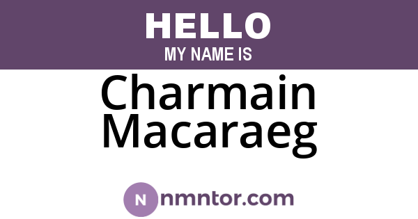 Charmain Macaraeg