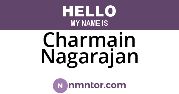 Charmain Nagarajan