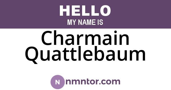 Charmain Quattlebaum