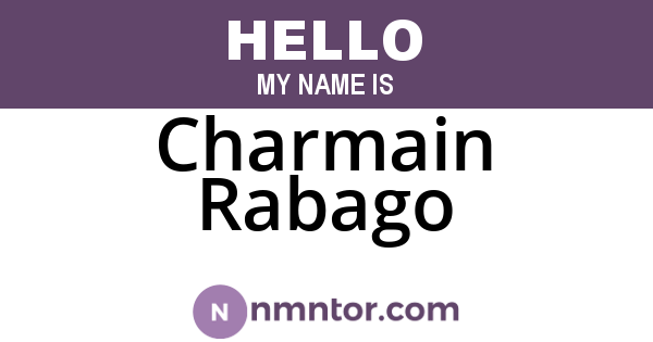 Charmain Rabago