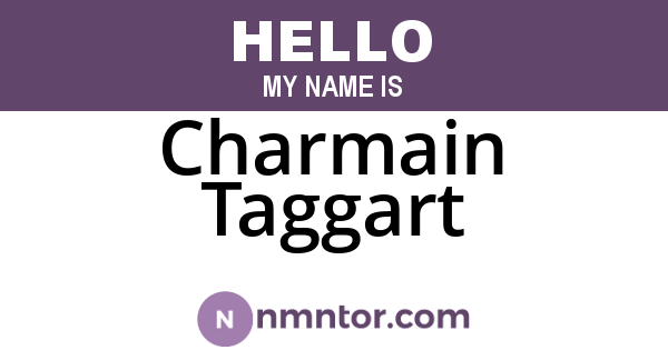 Charmain Taggart