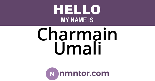 Charmain Umali