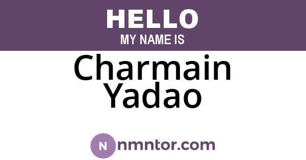 Charmain Yadao