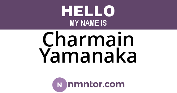 Charmain Yamanaka