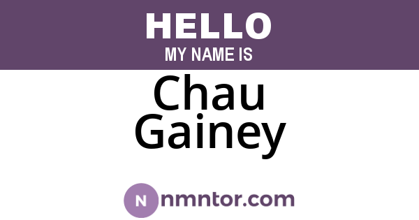 Chau Gainey