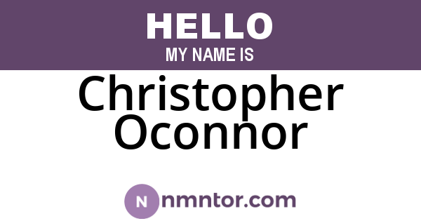 Christopher Oconnor
