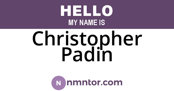 Christopher Padin