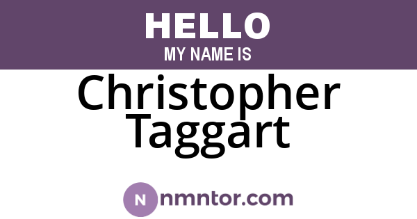 Christopher Taggart