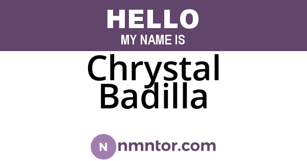 Chrystal Badilla