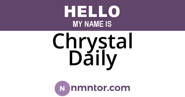 Chrystal Daily