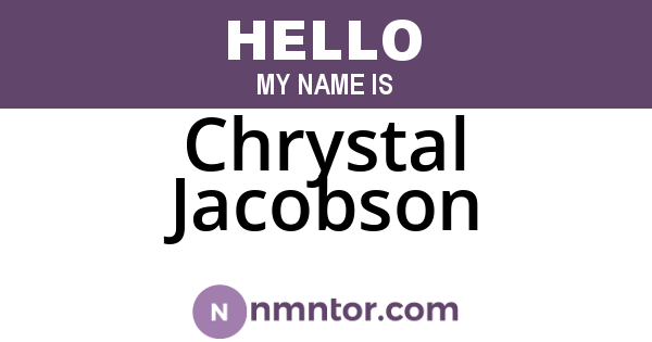 Chrystal Jacobson
