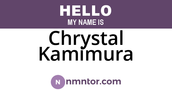 Chrystal Kamimura