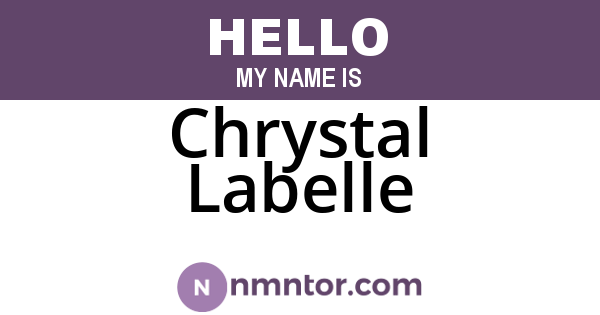 Chrystal Labelle