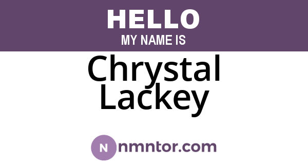 Chrystal Lackey