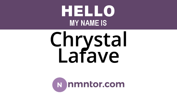 Chrystal Lafave