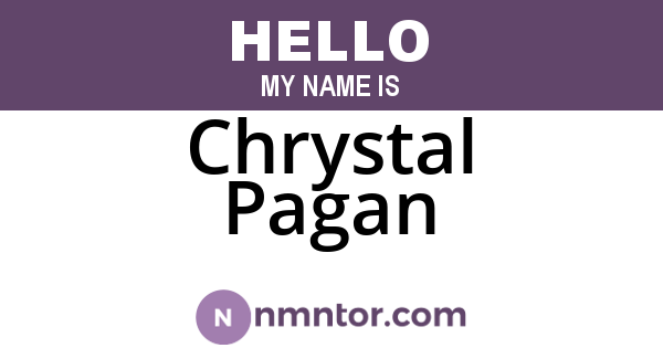 Chrystal Pagan