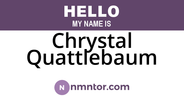 Chrystal Quattlebaum