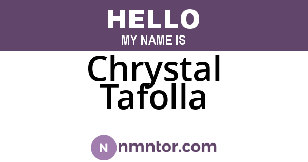 Chrystal Tafolla