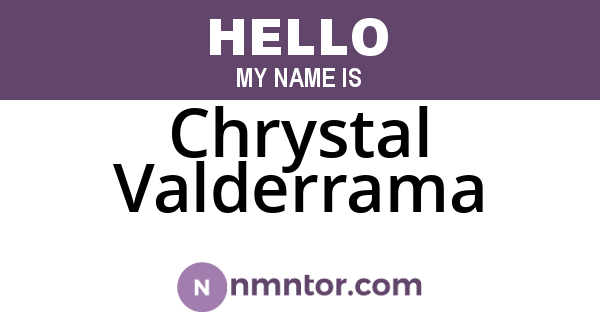 Chrystal Valderrama