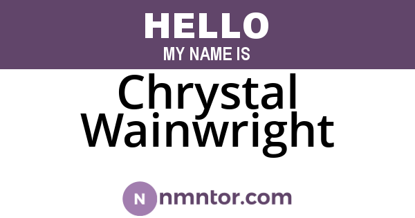 Chrystal Wainwright