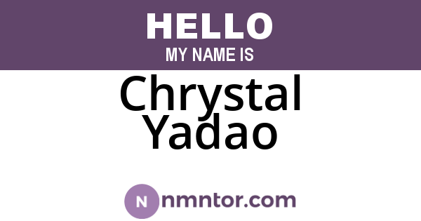 Chrystal Yadao