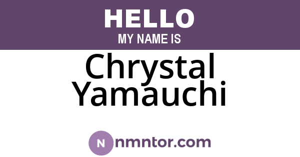 Chrystal Yamauchi