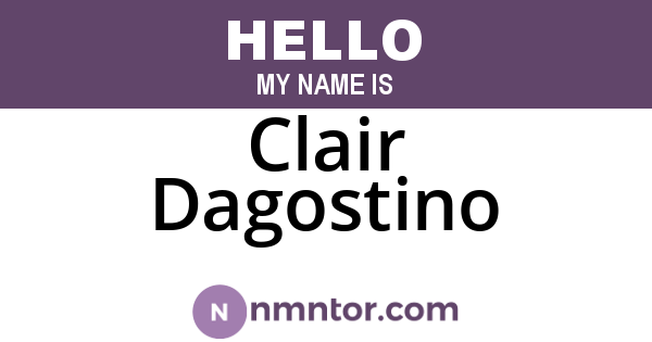 Clair Dagostino