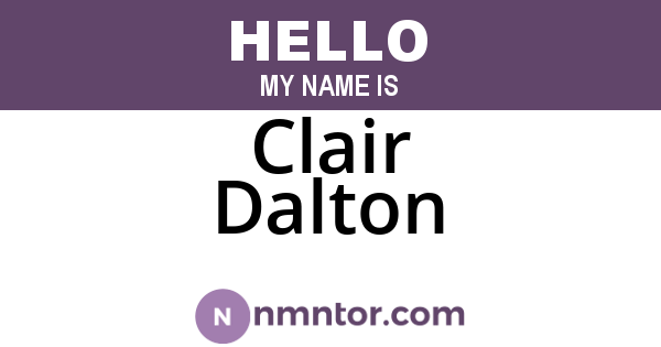 Clair Dalton