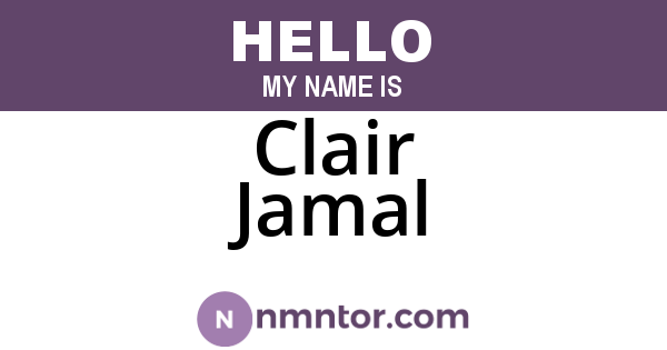 Clair Jamal