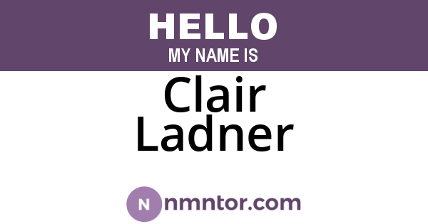 Clair Ladner