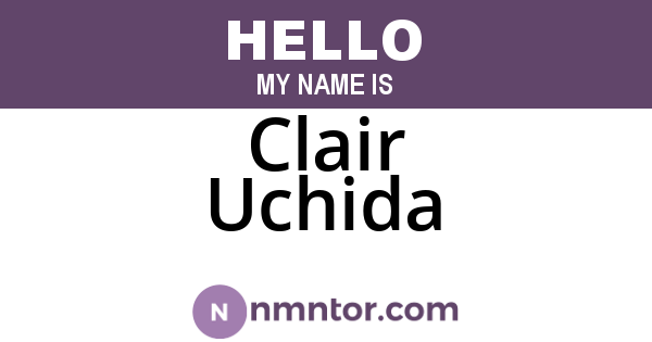 Clair Uchida