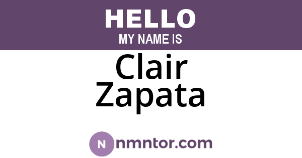 Clair Zapata