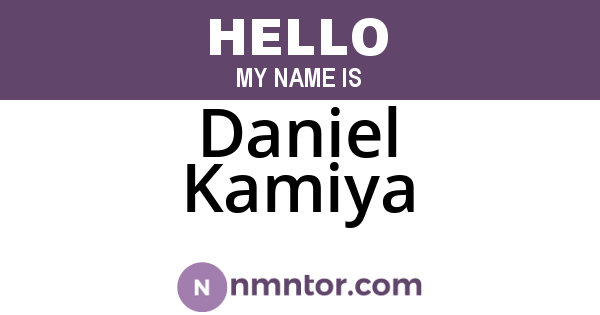 Daniel Kamiya