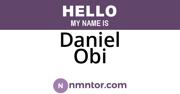 Daniel Obi