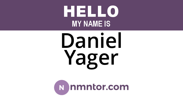Daniel Yager