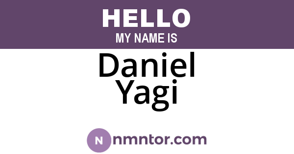 Daniel Yagi