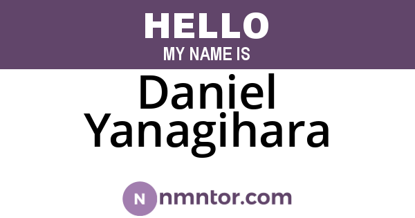Daniel Yanagihara