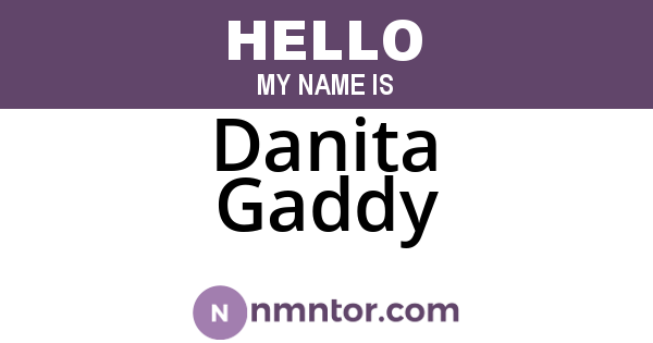 Danita Gaddy