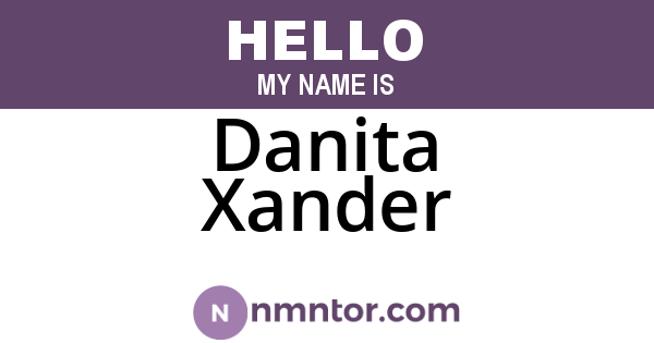 Danita Xander