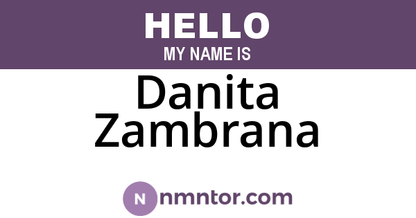 Danita Zambrana