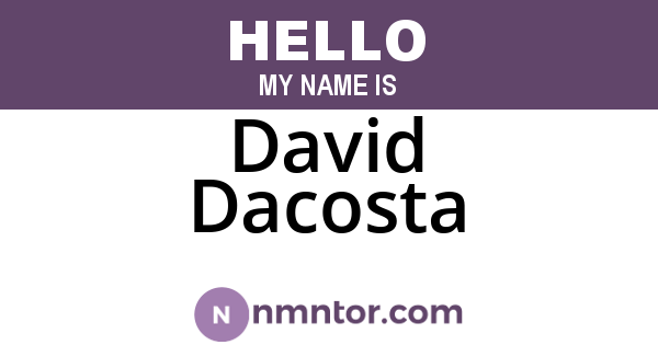 David Dacosta