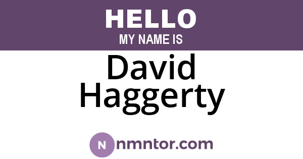 David Haggerty
