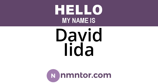 David Iida