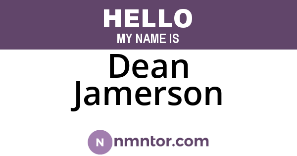 Dean Jamerson