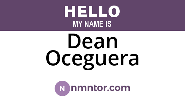 Dean Oceguera