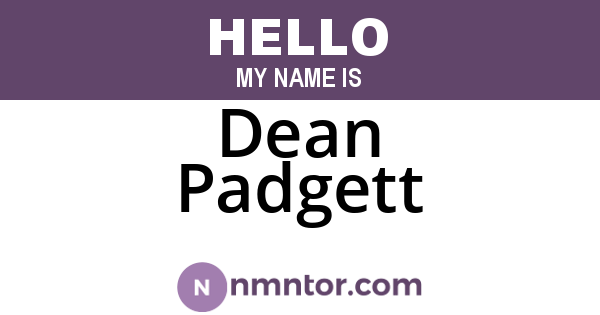 Dean Padgett