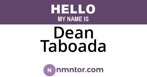 Dean Taboada
