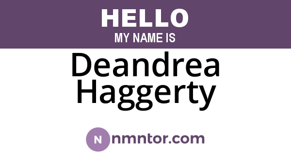 Deandrea Haggerty