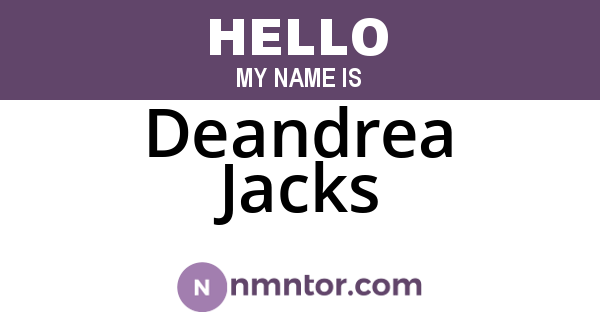 Deandrea Jacks
